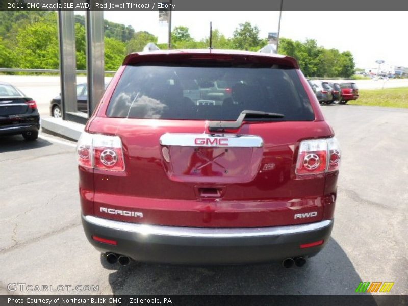 Red Jewel Tintcoat / Ebony 2011 GMC Acadia SLE AWD
