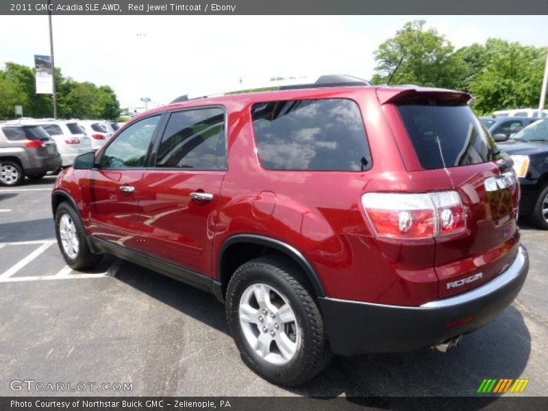 Red Jewel Tintcoat / Ebony 2011 GMC Acadia SLE AWD