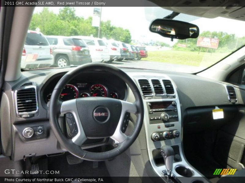 Red Jewel Tintcoat / Ebony 2011 GMC Acadia SLE AWD