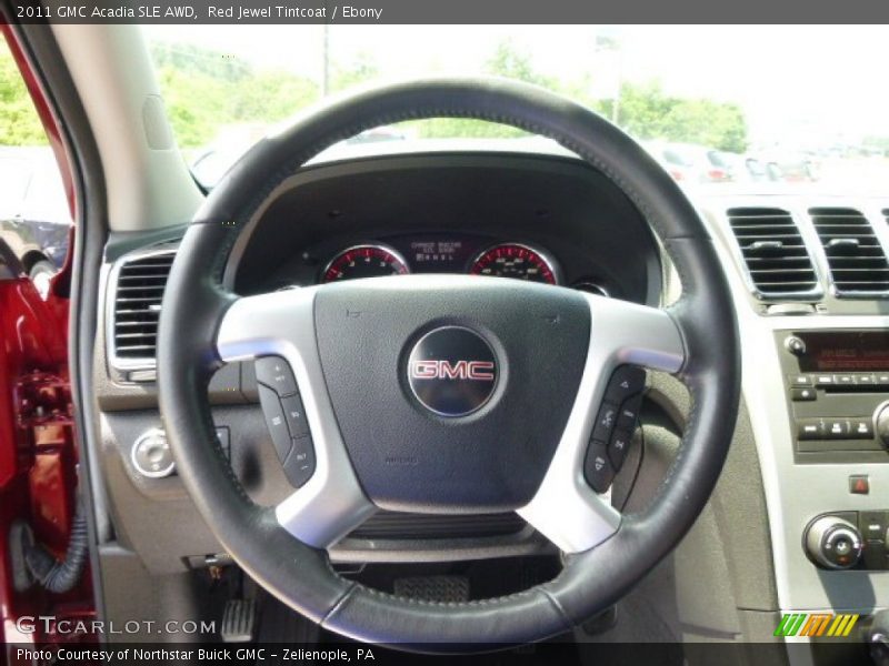 Red Jewel Tintcoat / Ebony 2011 GMC Acadia SLE AWD