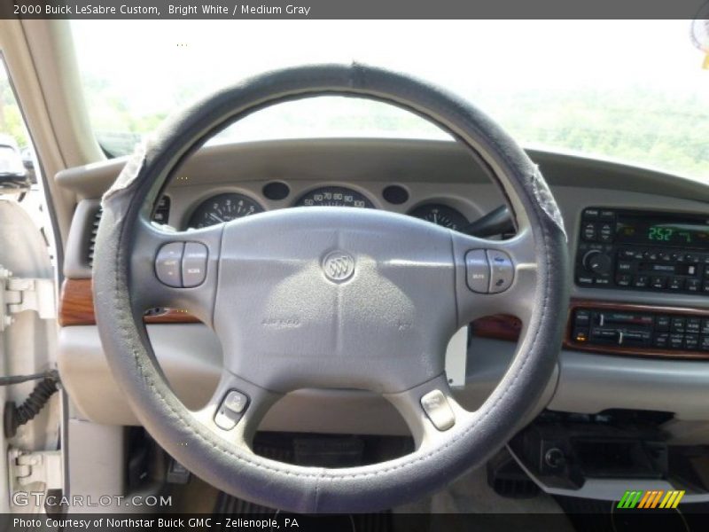 Bright White / Medium Gray 2000 Buick LeSabre Custom
