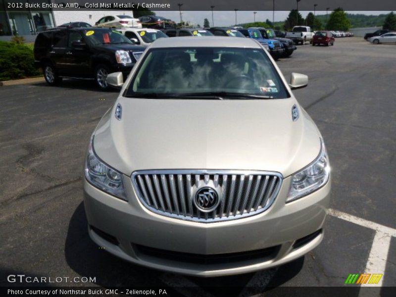 Gold Mist Metallic / Cashmere 2012 Buick Enclave AWD