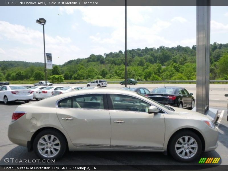 Gold Mist Metallic / Cashmere 2012 Buick Enclave AWD