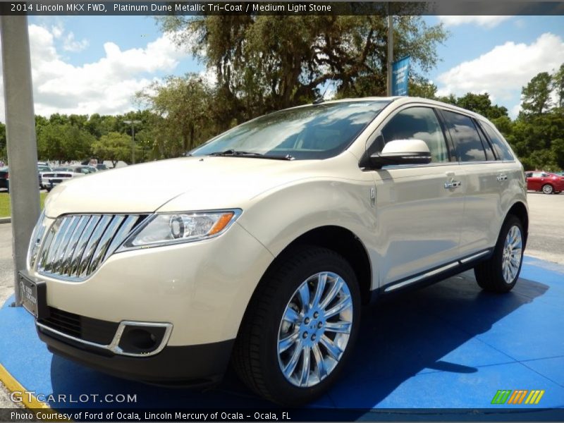 Platinum Dune Metallic Tri-Coat / Medium Light Stone 2014 Lincoln MKX FWD