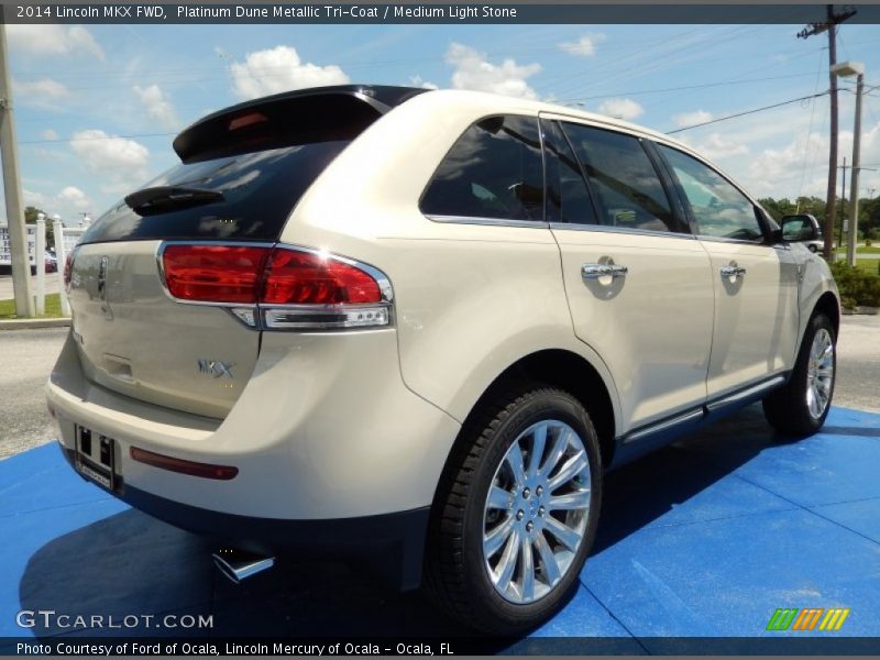 Platinum Dune Metallic Tri-Coat / Medium Light Stone 2014 Lincoln MKX FWD