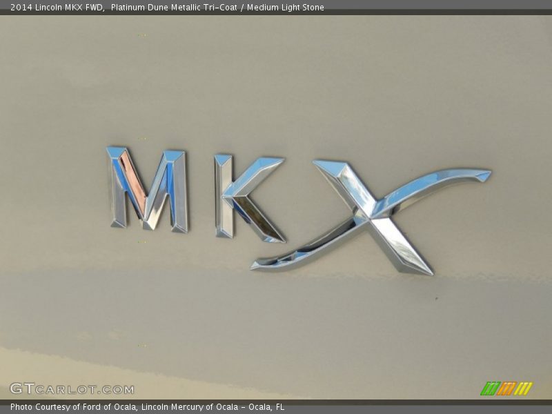 Platinum Dune Metallic Tri-Coat / Medium Light Stone 2014 Lincoln MKX FWD