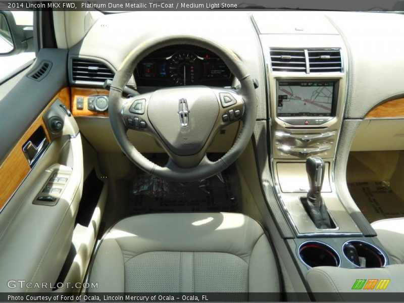 Platinum Dune Metallic Tri-Coat / Medium Light Stone 2014 Lincoln MKX FWD