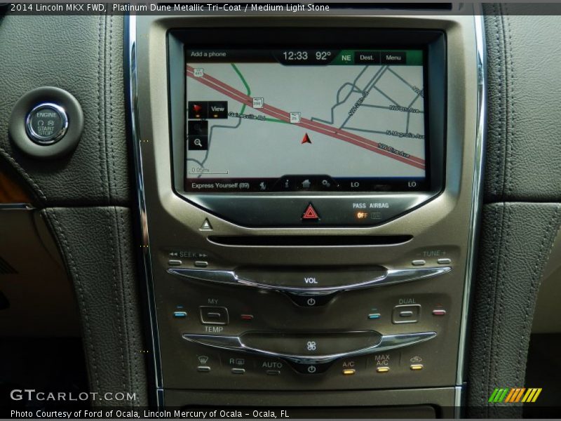 Platinum Dune Metallic Tri-Coat / Medium Light Stone 2014 Lincoln MKX FWD