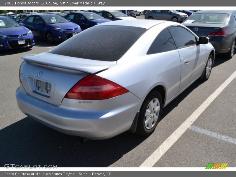 Satin Silver Metallic / Gray 2003 Honda Accord EX Coupe