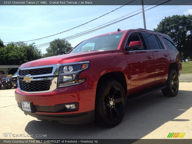 Crystal Red Tintcoat / Jet Black 2015 Chevrolet Tahoe LT 4WD