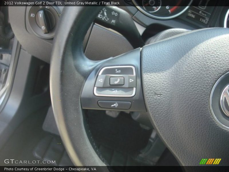 United Gray Metallic / Titan Black 2012 Volkswagen Golf 2 Door TDI