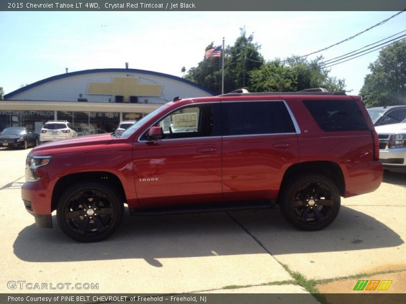 Crystal Red Tintcoat / Jet Black 2015 Chevrolet Tahoe LT 4WD