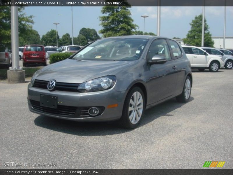 United Gray Metallic / Titan Black 2012 Volkswagen Golf 2 Door TDI