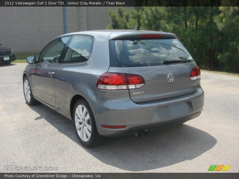 United Gray Metallic / Titan Black 2012 Volkswagen Golf 2 Door TDI