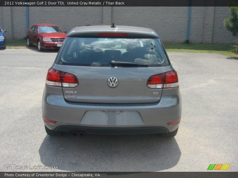 United Gray Metallic / Titan Black 2012 Volkswagen Golf 2 Door TDI