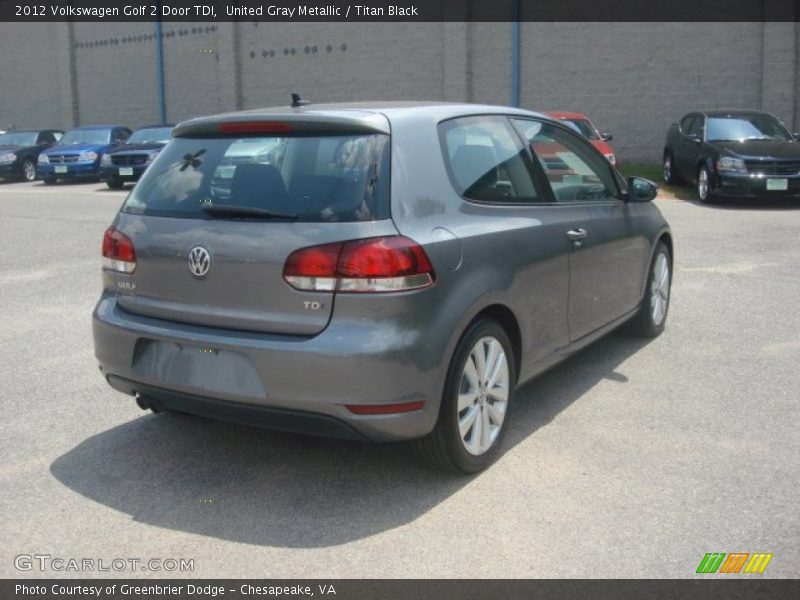 United Gray Metallic / Titan Black 2012 Volkswagen Golf 2 Door TDI
