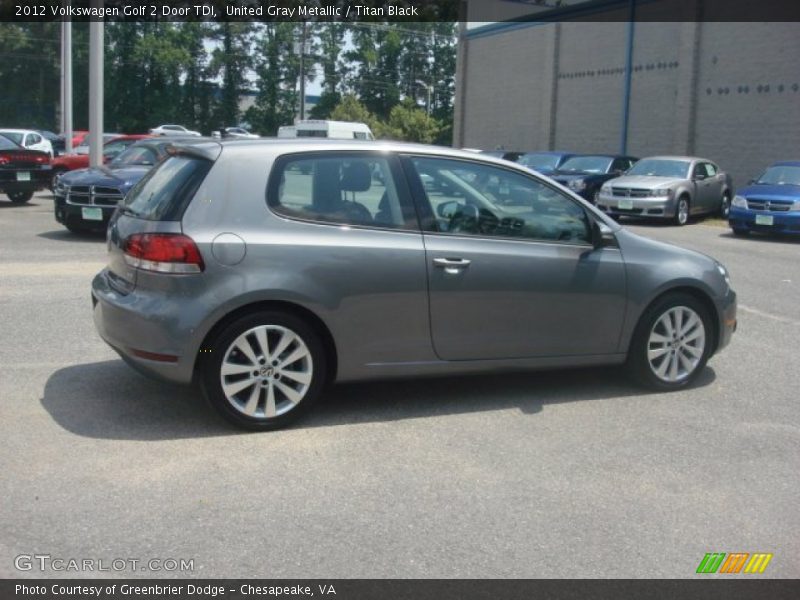 United Gray Metallic / Titan Black 2012 Volkswagen Golf 2 Door TDI