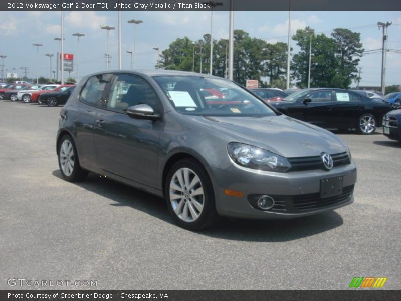 United Gray Metallic / Titan Black 2012 Volkswagen Golf 2 Door TDI