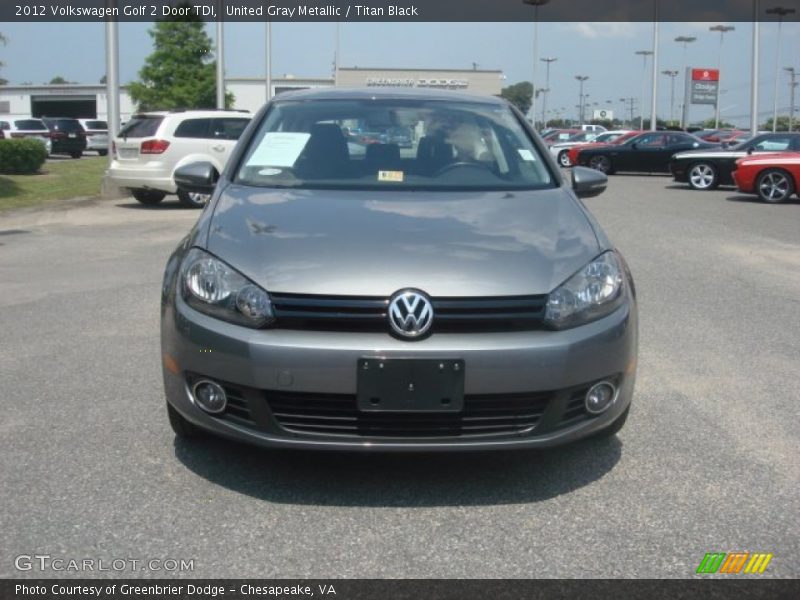 United Gray Metallic / Titan Black 2012 Volkswagen Golf 2 Door TDI