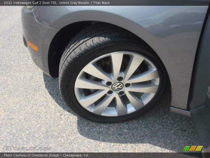United Gray Metallic / Titan Black 2012 Volkswagen Golf 2 Door TDI