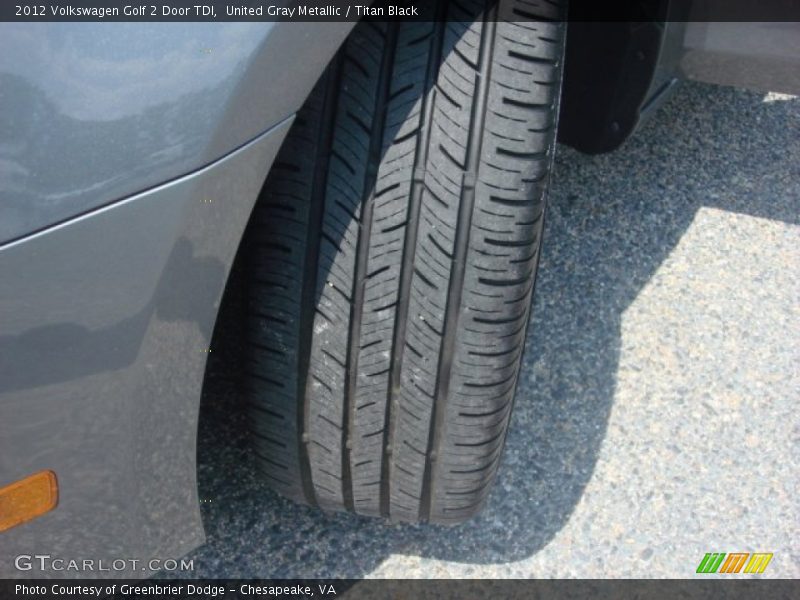 United Gray Metallic / Titan Black 2012 Volkswagen Golf 2 Door TDI