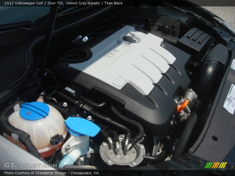 United Gray Metallic / Titan Black 2012 Volkswagen Golf 2 Door TDI