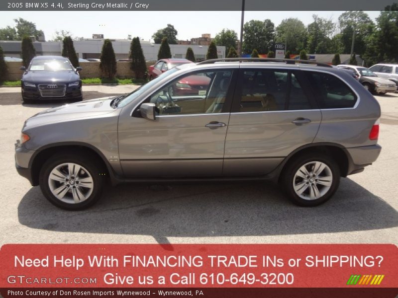 Sterling Grey Metallic / Grey 2005 BMW X5 4.4i