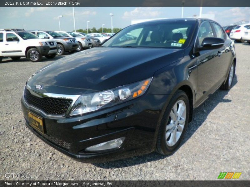 Ebony Black / Gray 2013 Kia Optima EX