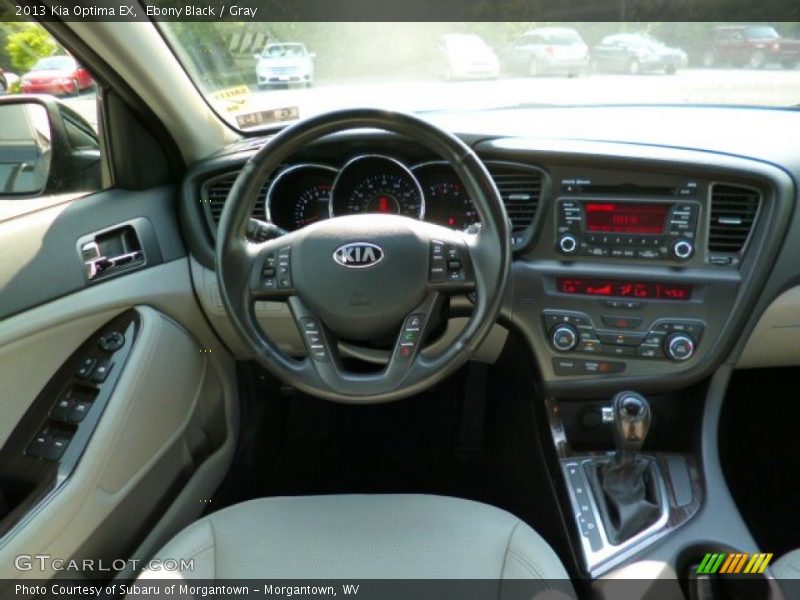 Ebony Black / Gray 2013 Kia Optima EX
