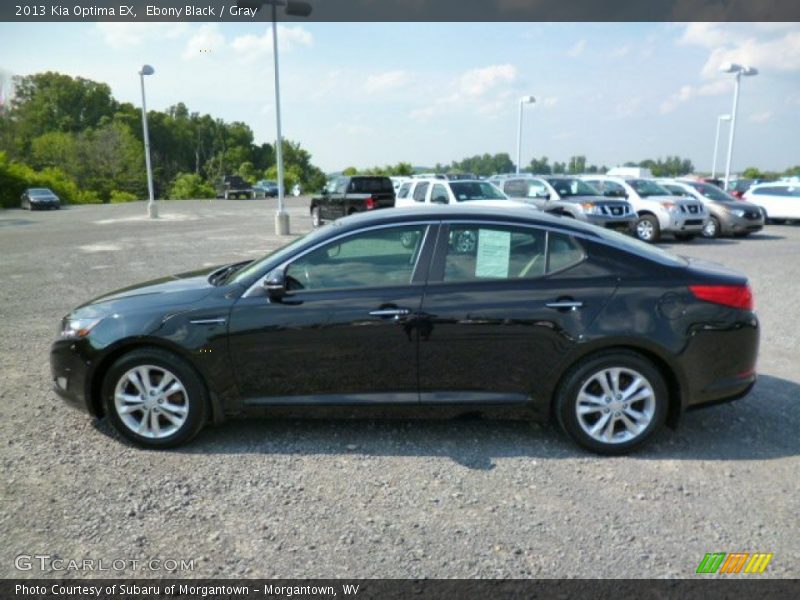Ebony Black / Gray 2013 Kia Optima EX