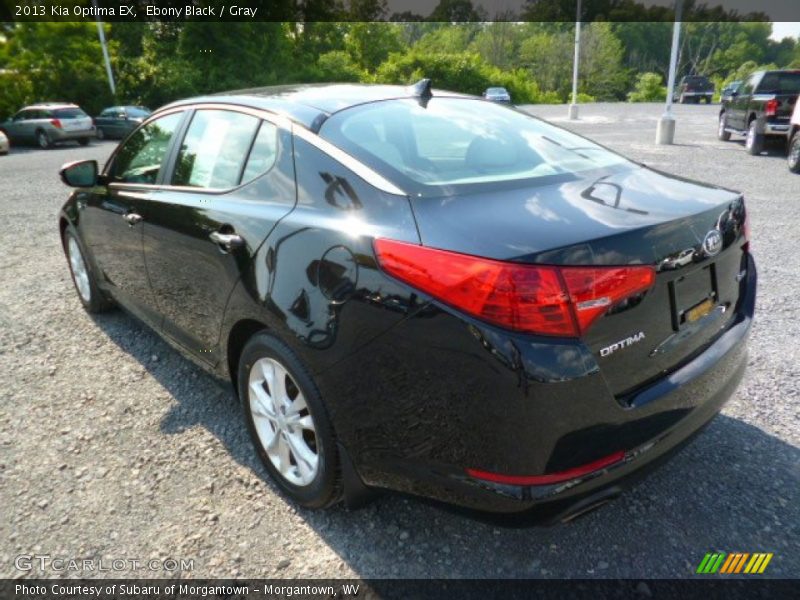 Ebony Black / Gray 2013 Kia Optima EX