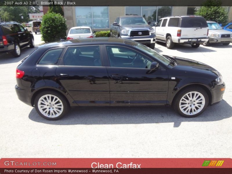 Brilliant Black / Black 2007 Audi A3 2.0T