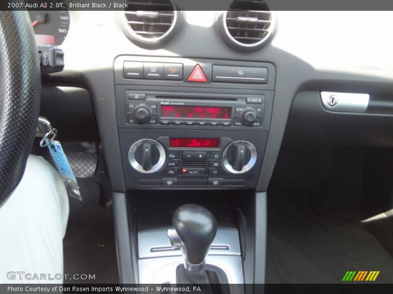 Brilliant Black / Black 2007 Audi A3 2.0T