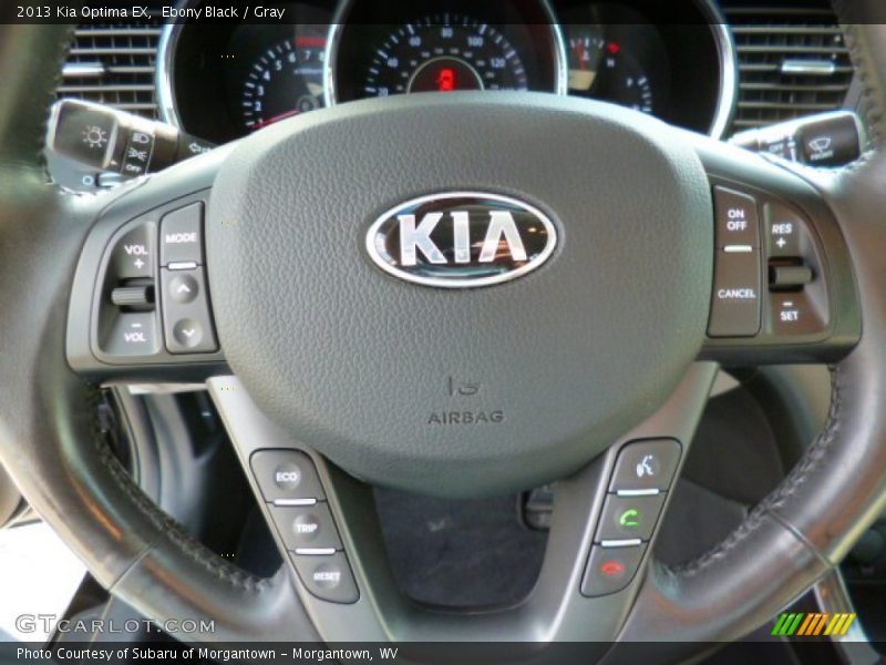 Ebony Black / Gray 2013 Kia Optima EX