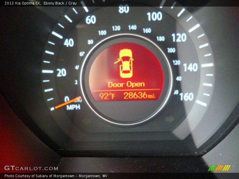 Ebony Black / Gray 2013 Kia Optima EX
