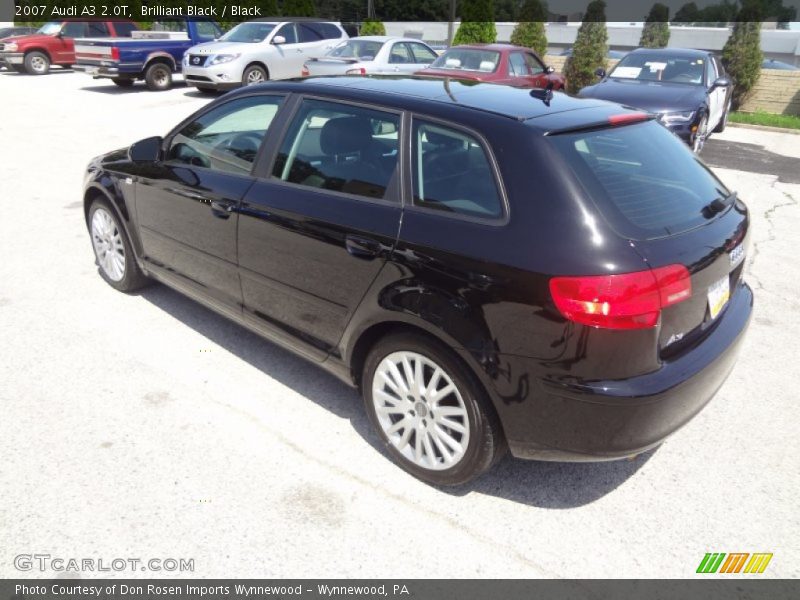 Brilliant Black / Black 2007 Audi A3 2.0T
