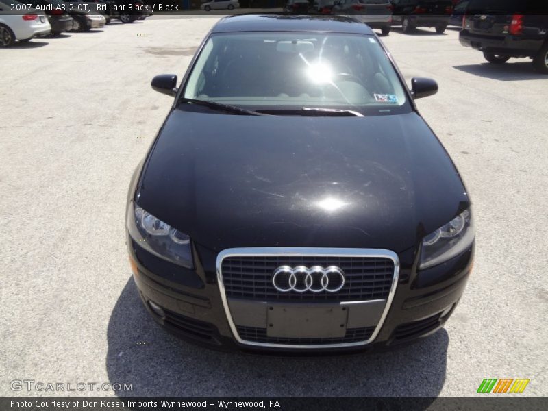 Brilliant Black / Black 2007 Audi A3 2.0T
