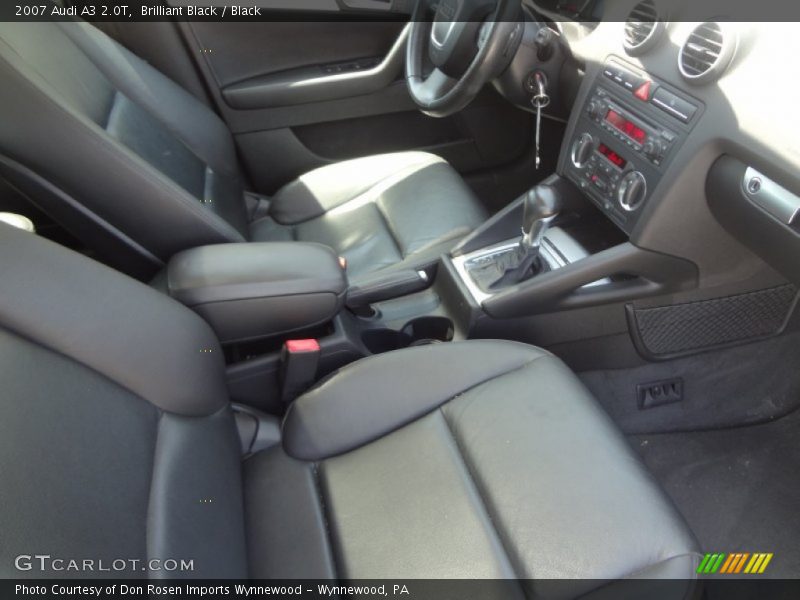 Brilliant Black / Black 2007 Audi A3 2.0T