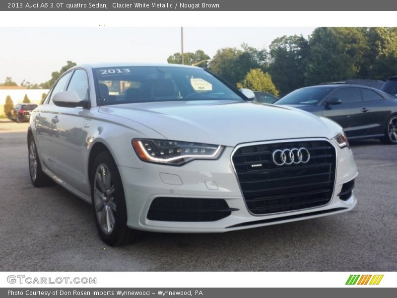 Glacier White Metallic / Nougat Brown 2013 Audi A6 3.0T quattro Sedan