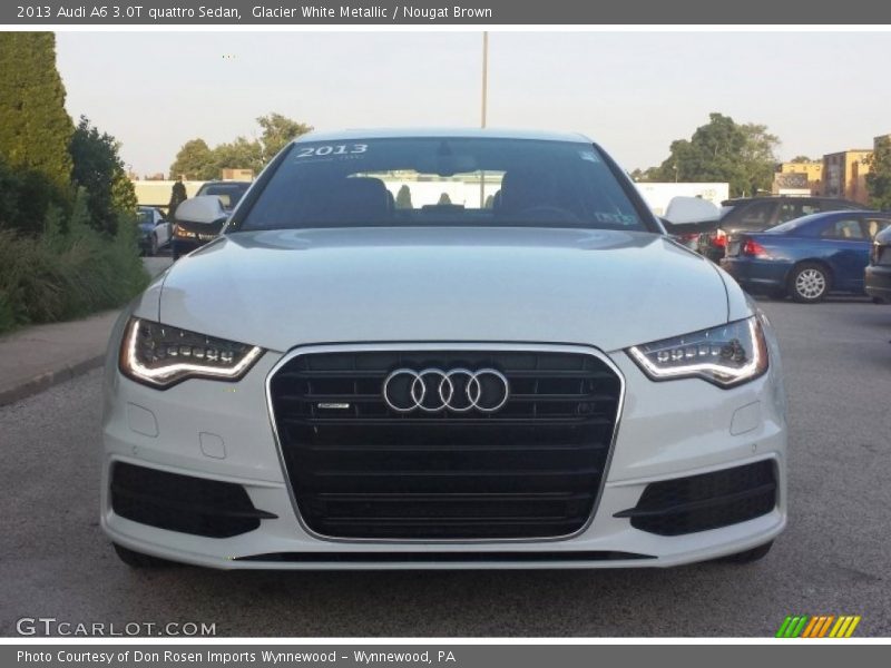 Glacier White Metallic / Nougat Brown 2013 Audi A6 3.0T quattro Sedan