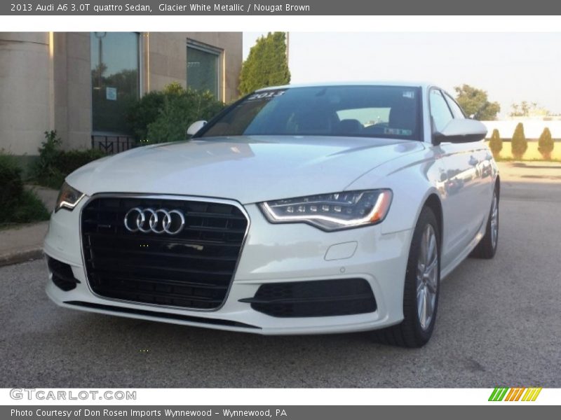 Glacier White Metallic / Nougat Brown 2013 Audi A6 3.0T quattro Sedan