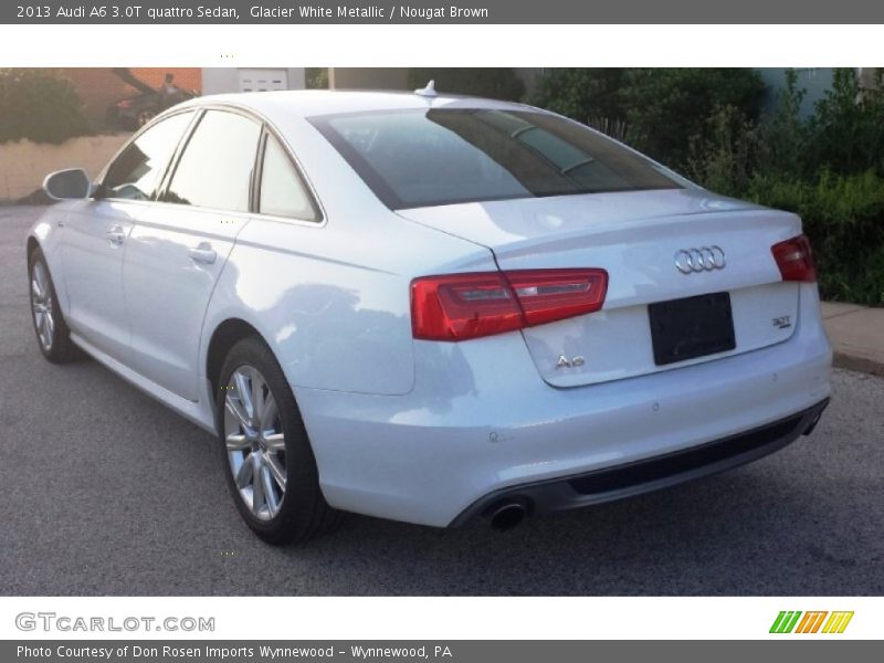 Glacier White Metallic / Nougat Brown 2013 Audi A6 3.0T quattro Sedan