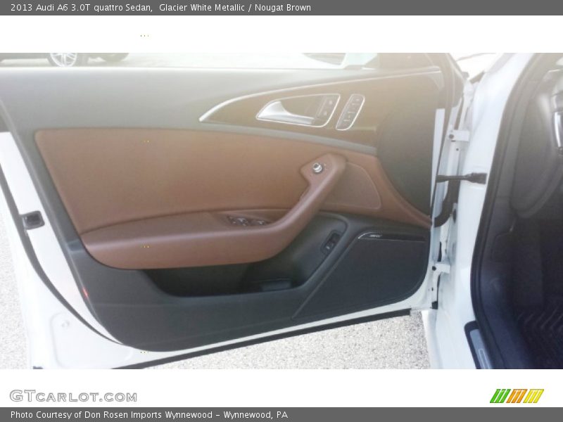 Glacier White Metallic / Nougat Brown 2013 Audi A6 3.0T quattro Sedan