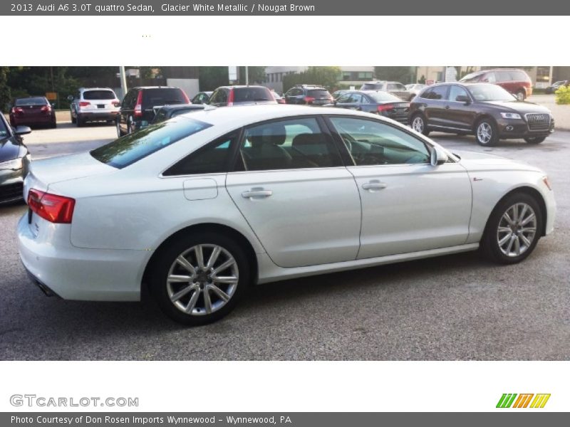 Glacier White Metallic / Nougat Brown 2013 Audi A6 3.0T quattro Sedan