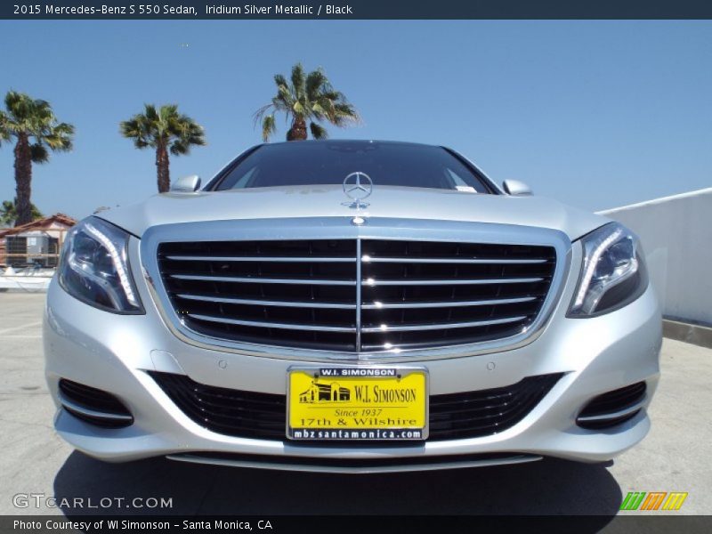 Iridium Silver Metallic / Black 2015 Mercedes-Benz S 550 Sedan
