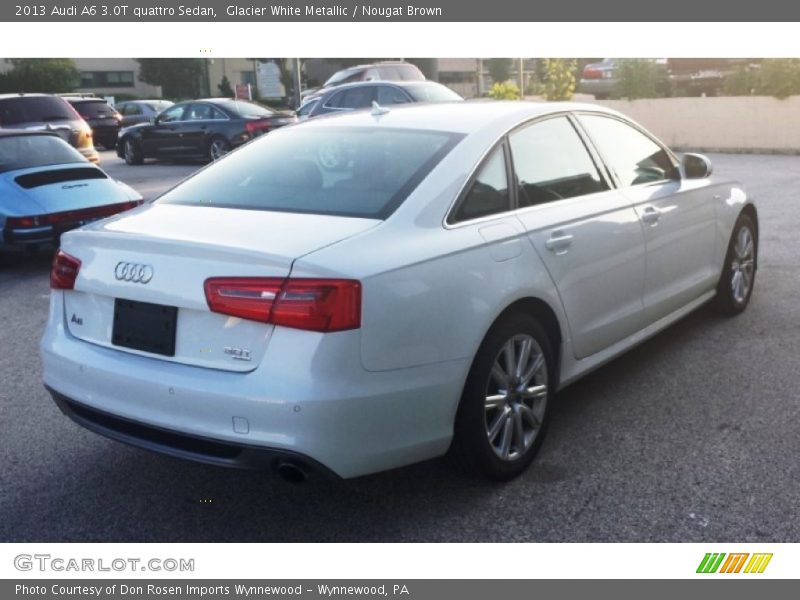 Glacier White Metallic / Nougat Brown 2013 Audi A6 3.0T quattro Sedan