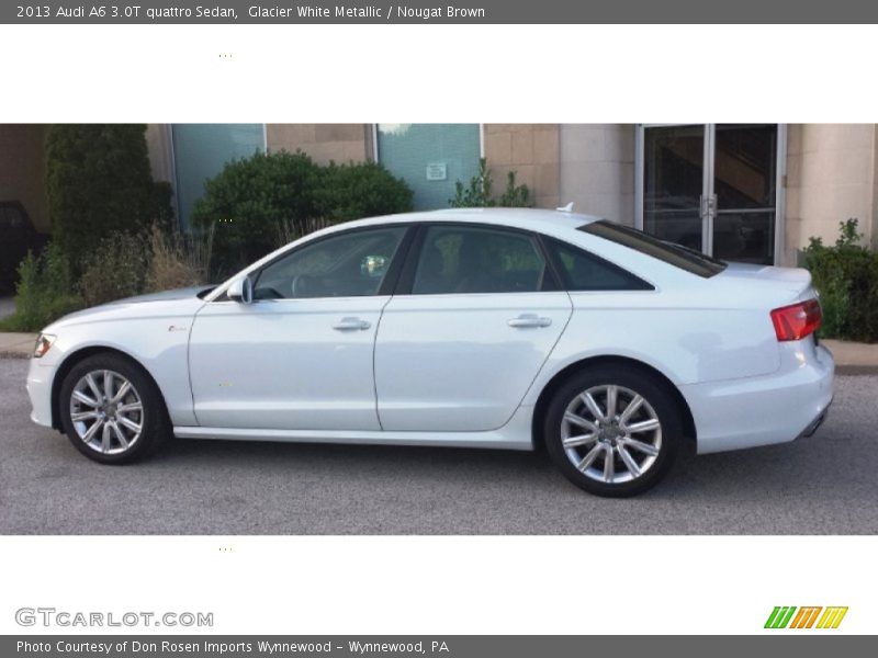 Glacier White Metallic / Nougat Brown 2013 Audi A6 3.0T quattro Sedan