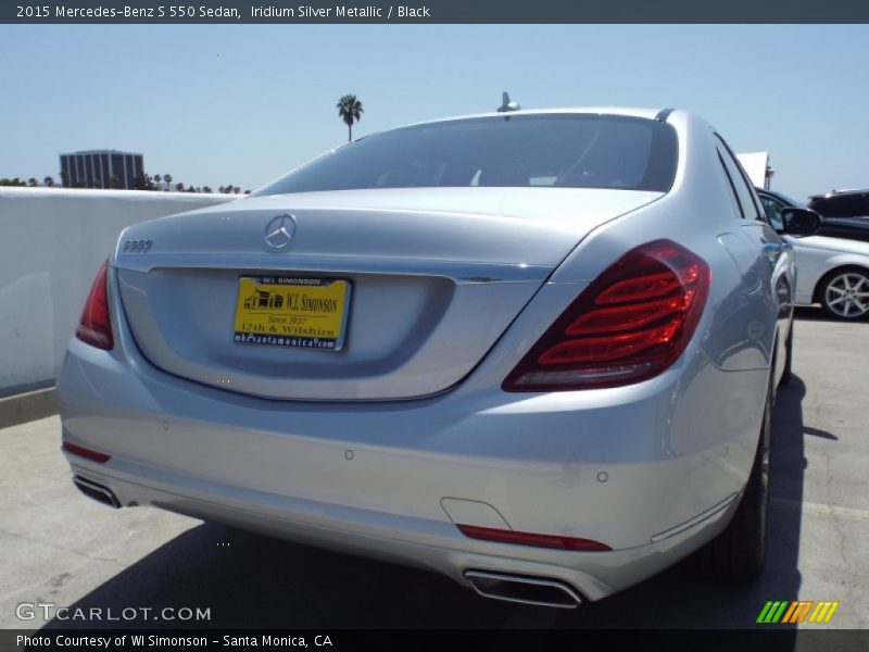 Iridium Silver Metallic / Black 2015 Mercedes-Benz S 550 Sedan