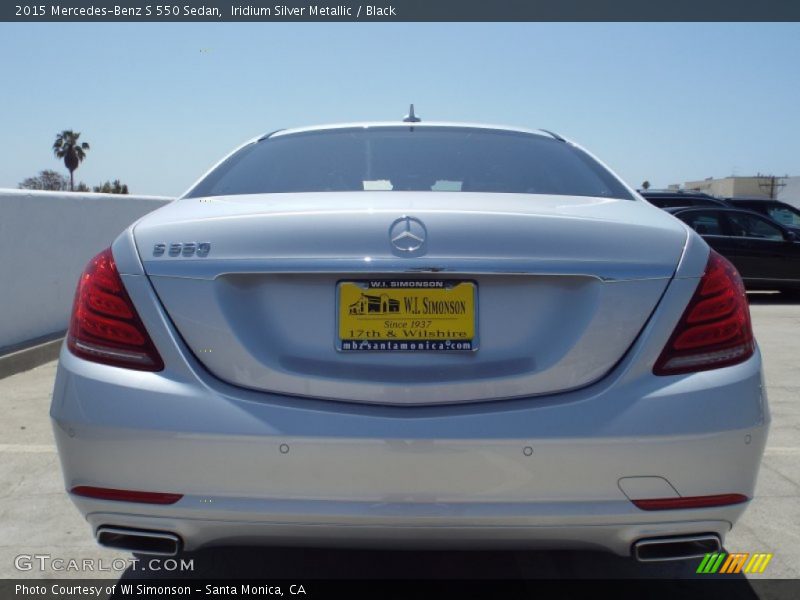 Iridium Silver Metallic / Black 2015 Mercedes-Benz S 550 Sedan