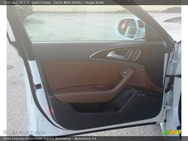 Glacier White Metallic / Nougat Brown 2013 Audi A6 3.0T quattro Sedan